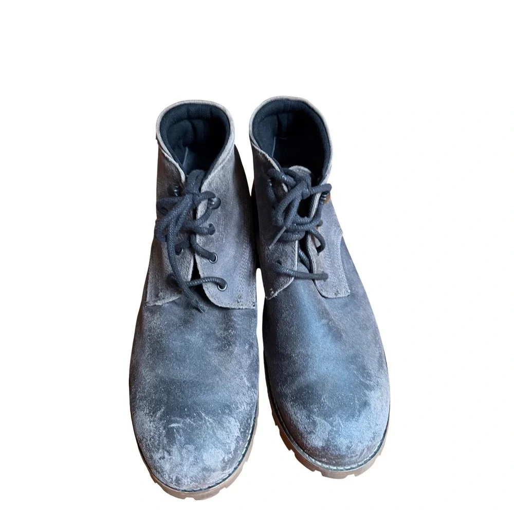 Wolverine Mens W40582 Grey Suede Leather Lace Up Chukka Boots Size 11.5 M‎